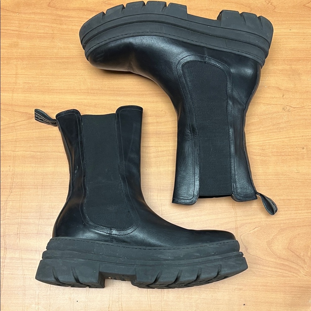 Black Chunky Platform Boots